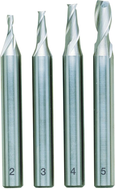 Proxxon - Schaftfräser-Satz, din 327, hss 2 - 3 - 4 - 5 mm (4-teilig) - 24610