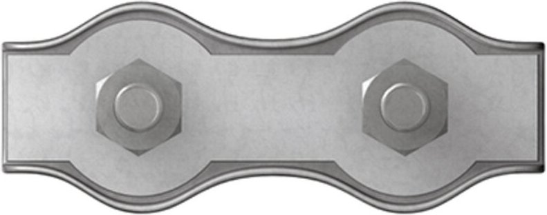 Dörner+helmer - Seilklemme 3 mm Stahl galvanisch verzinkt 4814454 20 St.