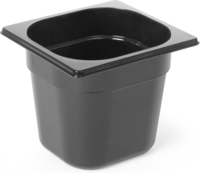 Thumbnail - Gastronorm-Behälter 1/6, Profi Line, gn 1/6, 1,6L, Schwarz, 176x162x(H)100mm - Hendi