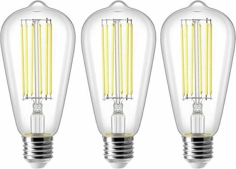 8W E27 ST64 LED, XU, Vintage Edison Glühfaden, entspricht 80W, Kaltweiß 6500K, 800LM, Retro-Dekorationslampe, nicht dimm...