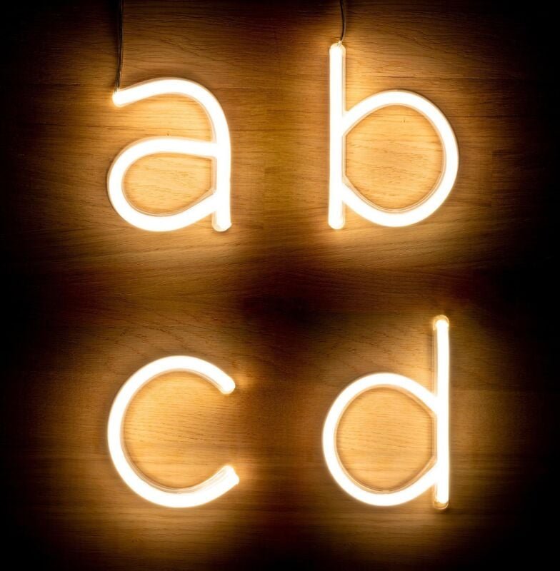 LED-Buchstaben Neon w