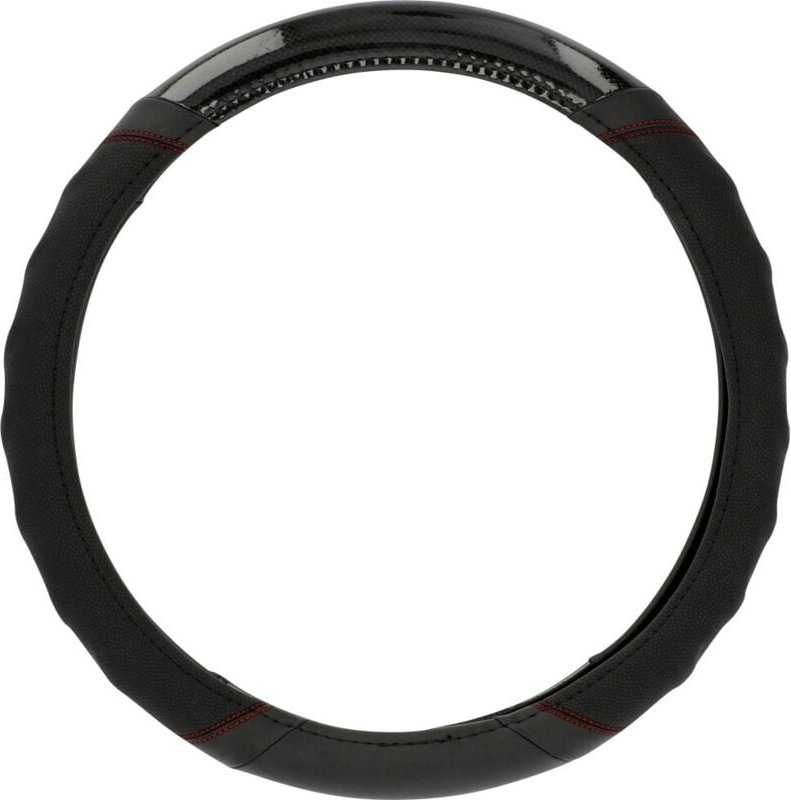 Cartrend - Lenkradhülle schwarz-carbon Lenkradhüllen