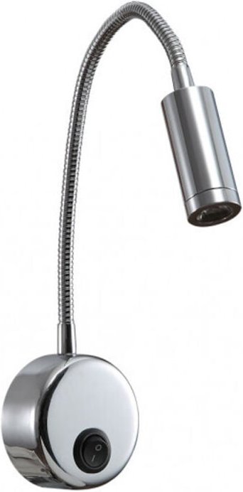 Wandleuchte 3w 4000k 285lm edgar chrom 40x7x19 cm mit schalter, schwenkbar und verstellbar