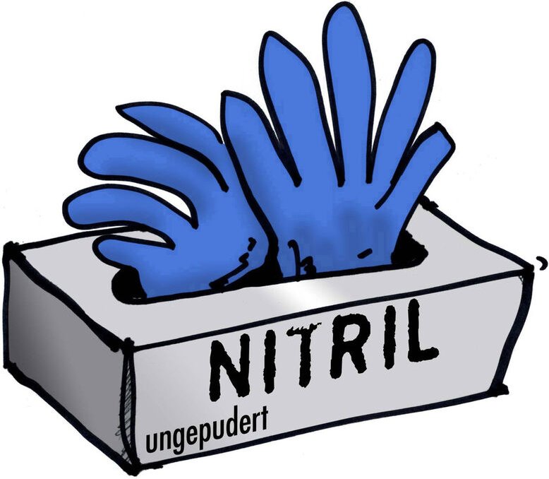 Leipold Doehle 14694 100 St. Nitril Einweghandschuh Größe (Handschuhe): 9, L