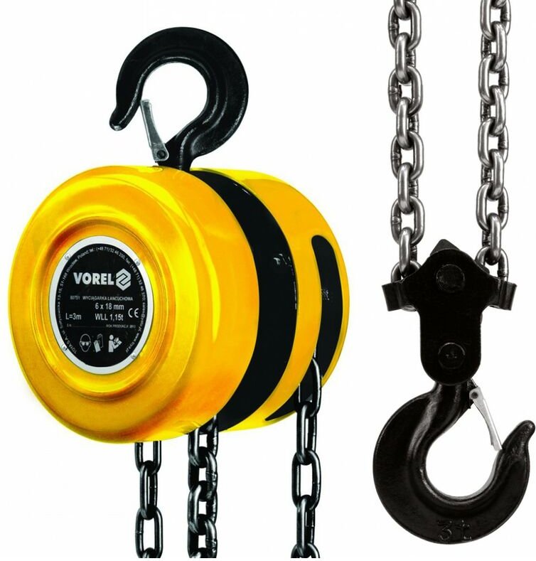 Kettenzug Flaschenzug Hebezug 2 tonnen 2000 kg