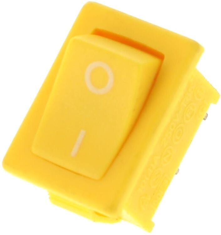 Schalter mit 2 Kabelschuhen gelb für Schleifmaschine Ryobi