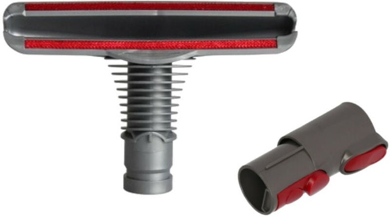 2in1 Set: Matratzendüse/Polsterdüse + Zwischen-Adapter kompatibel mit Dyson DC05 DC07 DC08 DC14 DC19 DC19T2 DC20 DC21 DC...