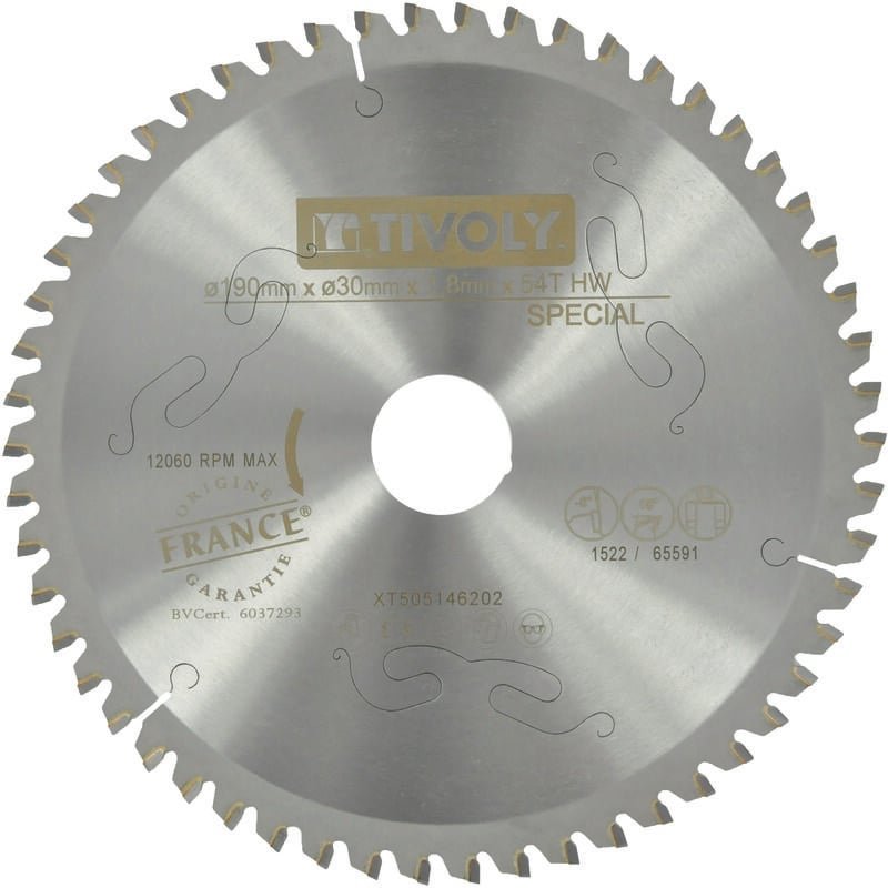 Thumbnail - Kreissägeblatt • Ø190 mm • 54 Hartmetallzähne • Hervorragende Oberfläche • Für tragbare Sägen • Zum Schneiden mehrerer M...