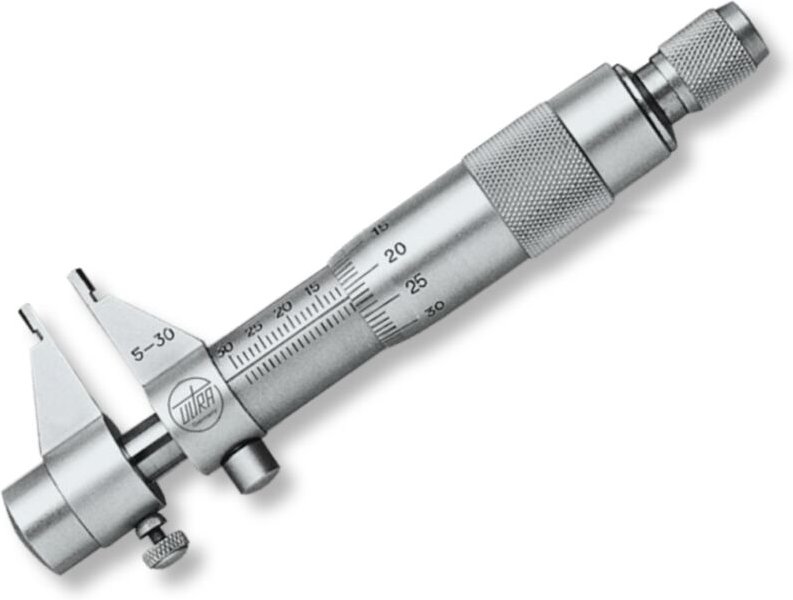 Ultra Präzision - Innenmessschrauben ultra active im Etui mit einseitigen Hartmetall-Messschnäbeln 5-30mm