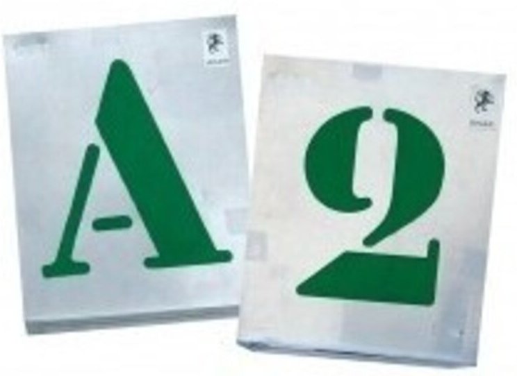 Vignette A Jour Alphabet 20mm Sc S/carte auf Deutsch lautet: Tagesvignette Alphabet 20mm Sc S/Karte