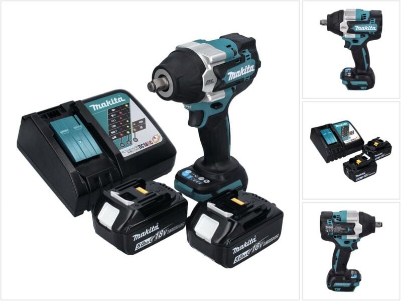 Dtw 700 rt Akku Schlagschrauber 18 v 700 Nm 1/2' xpt Brushless + 2x Akku 5,0 Ah + Ladegerät - Makita