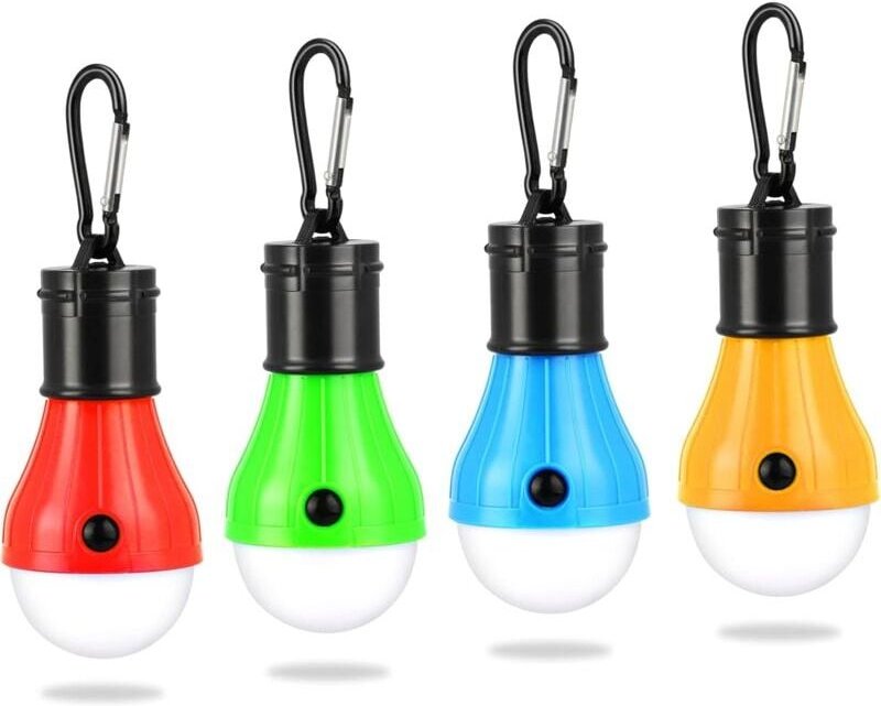 SNQ - Campingleuchte, 4x led Campinglaterne Batteriebetriebenes Campinglicht Tragbare Zeltlampe Wasserdichtes Notlicht f...
