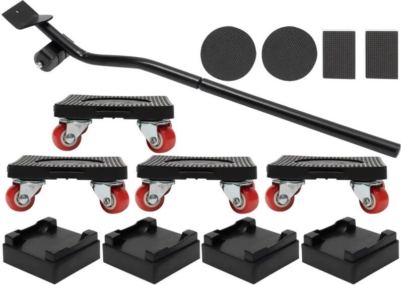 Möbel Transportroller Set, Stück Möbel Gleitsystem mit Lastenheber,Möbeltransport Set mit Möbelroller,360 Grad drehbar R...