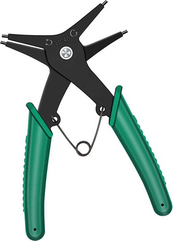 Sicherungsringzange, 2-in-1-Sicherungsringzange aus hochkohlenstoffhaltigem Stahl, Sicherungsringzange für Reparatur und...