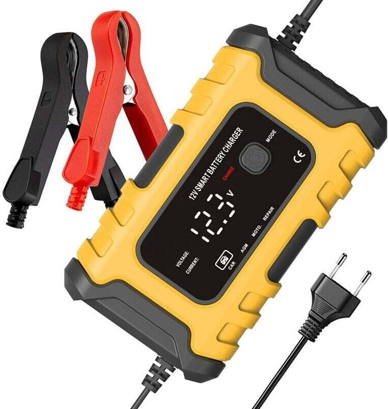 12V6A Motorrad-Batterieladegeräte, vollautomatisches intelligentes Batterieladegerät, Erhaltungsladegerät, tragbares Erh...