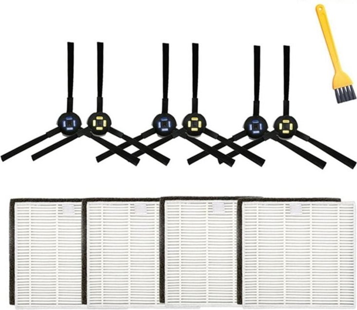 Seitenbürstenfilter-Ersatzzubehör-Kits für V8 V8S Plus X750 X800 X785 V80 Max Staubsaugerroboter