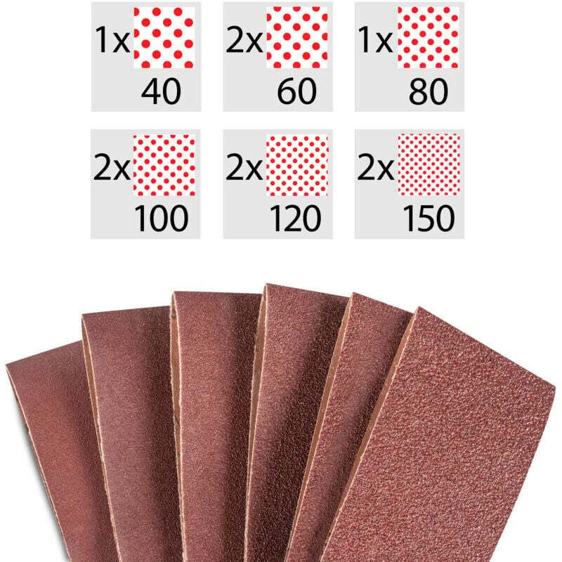 Promotion Schleifband 75X457 mm - Körnung 1 x 40/60 & 2 x 80/120/180/240/320/400 Schleifband zum Schleifen, Polieren und...