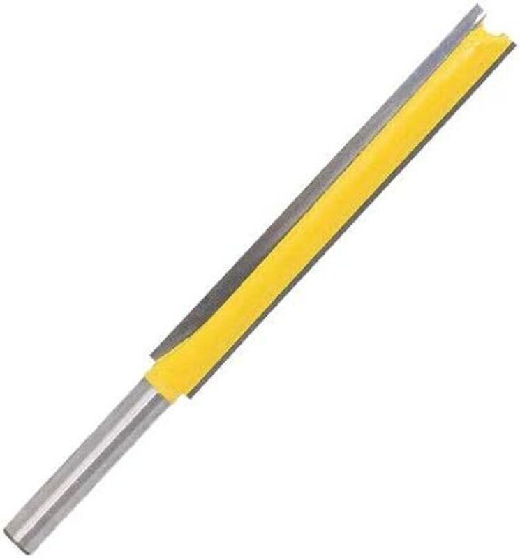 Fräser, 6,35 mm Schaft, 9,5 mm Schnittbreite, 7,6 cm gerades Schneidblatt, für bündige Schnitte, 1 Stück