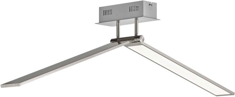 Led Deckenleuchte flach lang Deckenlampe schwenkbar led Lange Lampe Decke, dimmbar alu, 1x led 26,5W 1700Lm warmweiß, l ...