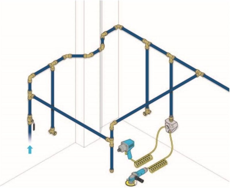 ALU-Druckluftrohr ø 22 x 20 mm, Stangenware 3m