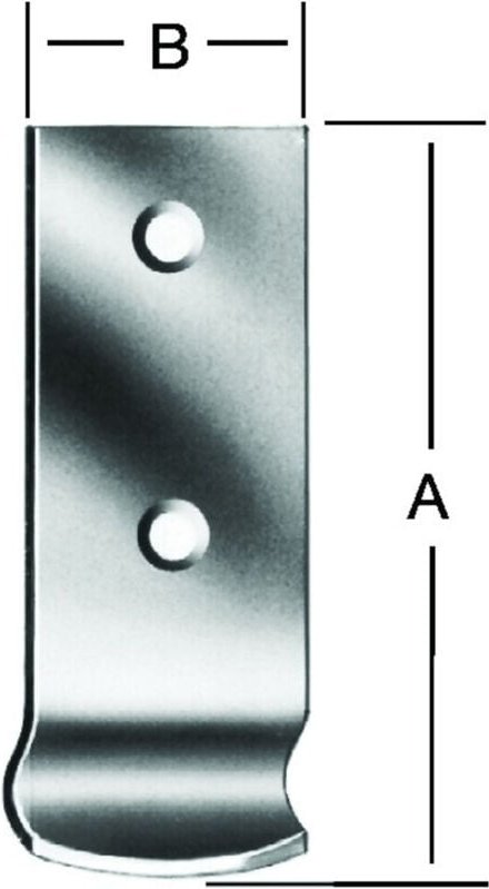 Schließhaken 46x15 mm gekröpft verzinkt (Form k) - Vormann