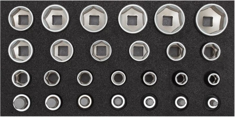 R22150009 Steckschlüssel-Satz 1/2' 2/6 CT-Modul 26-teilig