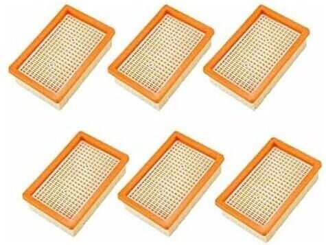Lot von 6 Filtern für den Staubsauger Karcher MV4 MV5 MV6 WD4 WD5 WD6, Ersatzteil für Ersatz-HéPatique-Filter--