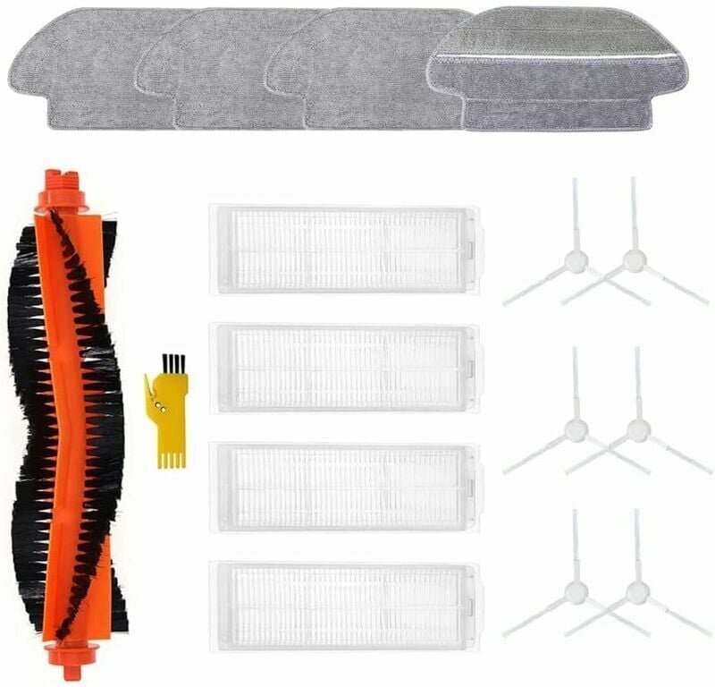 Zubehör-Set für Xiaomi Mi Robot Vacuum-Mop 2S Xiaomi Mi Robot Vacuum-Mop p Robot eur 15 Packungen 1 Hauptbürste, 4 Filte...