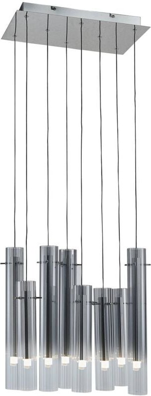 Lucande - Pendelleuchte 'Korvitha' aus Glas dimmbar für Wohnzimmer & Esszimmer von