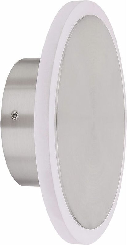 Led Wand Lampe Leuchte Metall Nickel Matt Opal Weiß Wohn Schlaf Zimmer Flur