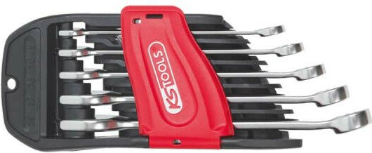 Metrischer Ring-Maulschlüssel-Satz KS TOOLS Ultimate - 10 Stück - Auf Halterung 922.0050