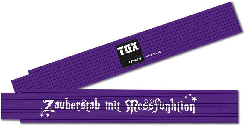 Tox-dübel-techn. - Meterstab 2 mtr. 'Zauberstab mit Messfunktion'