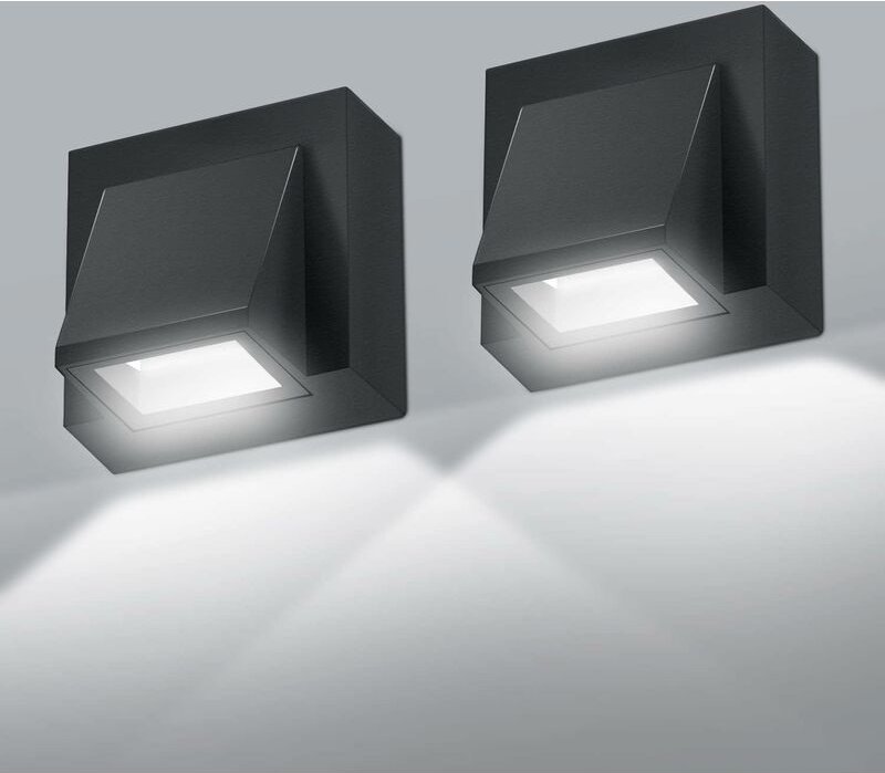 Comely - 2 Pezzi -Wand -Außenwandlampe, 5W cob led -Außenwandleuchte, 6000k Luce Freddo IP65 Impermeabile Außenlampe in ...