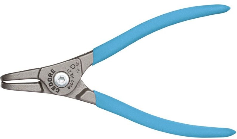 Montagezange für Außensicherungsringe, gewinkelt, 85-140mm