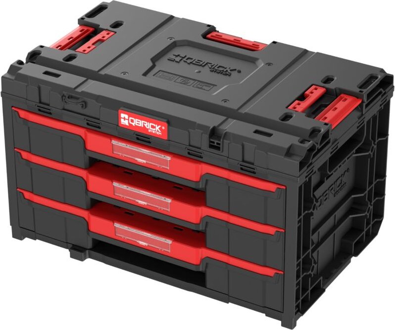 Thumbnail - Qbrick System ONE Drawer 3 Toolbox 2.0 Werkzeugbox 587 x 380 x 340 mm 27 l mit drei Schubladen