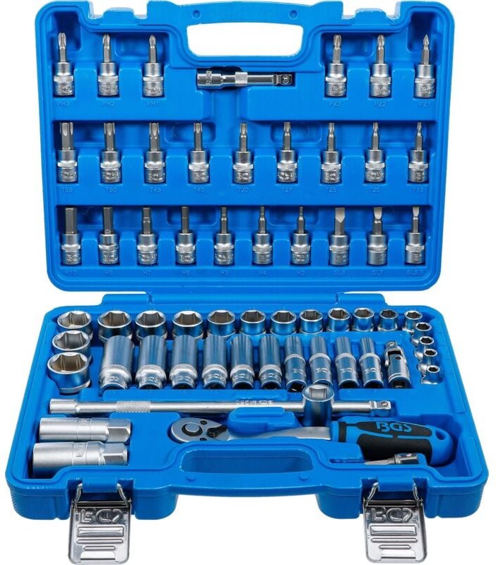 Steckschlüssel-Satz Sechskant Antrieb 10 mm (3/8") 61-tlg.