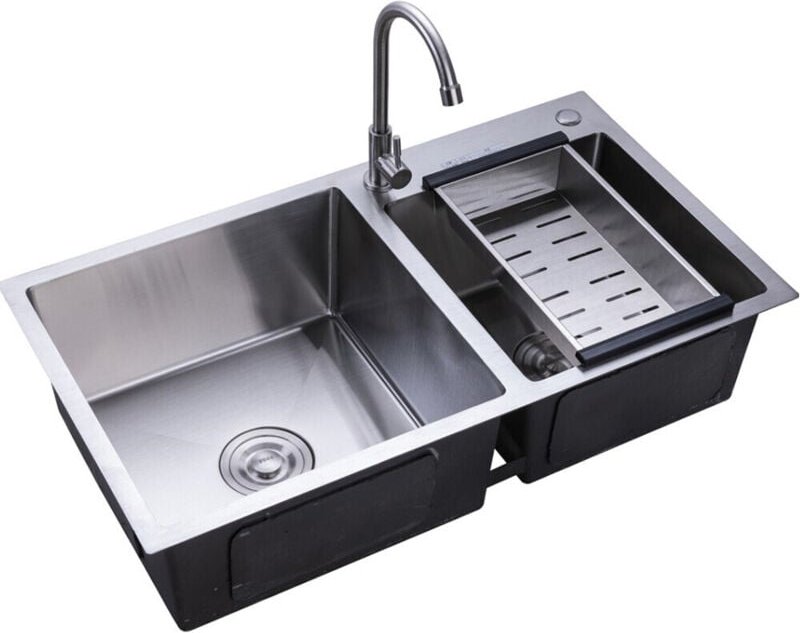 1 Küchenspüle Doppelspüle Spülbecken Einbauspüle Waschbecken Ausgussbecken 780430210mm