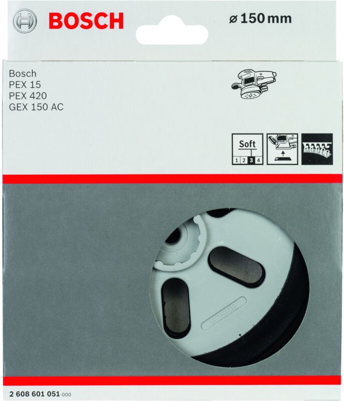 Schleifteller weich, 150 mm - Bosch