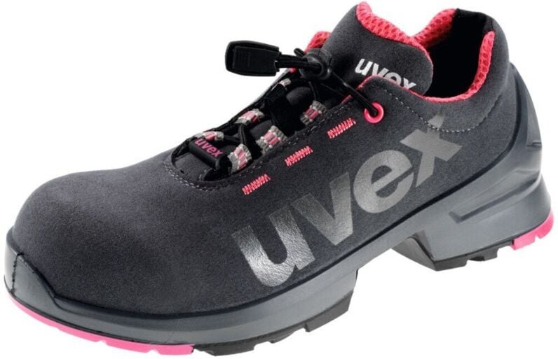 Uvex - Halbschuh grau/pink 1 ladies, S2, EU-Schuhgröße: 36