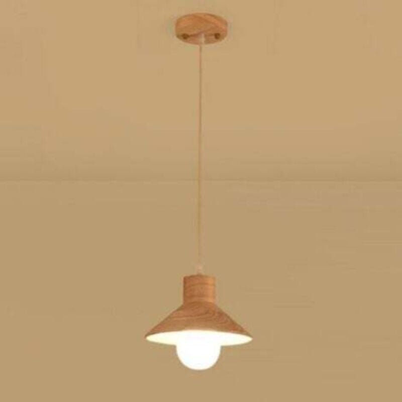 Wottes - Moderne Hängeleuchte Holz Pendelleuchte Skandinavisch Deckenleuchte für Schlafzimmer Esszimmer Küche Restaurant