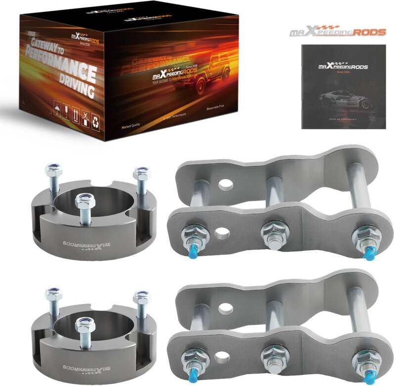 Maxpeedingrods - 3' vorderer + 2' hintere Schäkel Höherlegung for Toyota Hilux 4WD 2005-2014