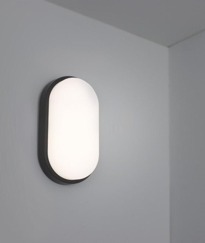 LED Feuchtraumleuchte 10W 4000K anthrazit