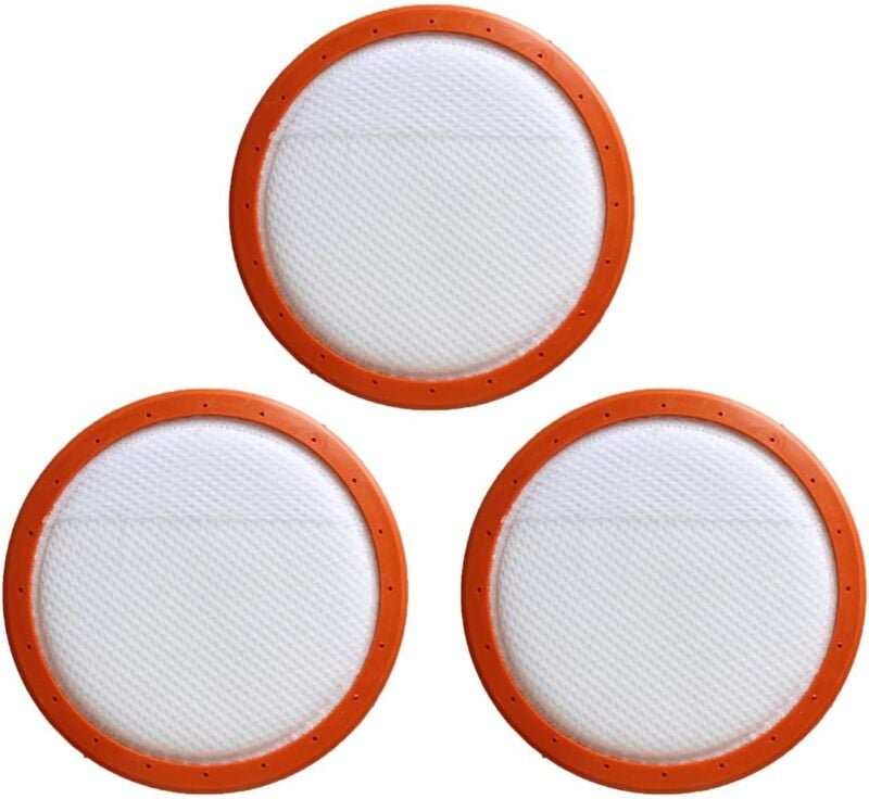Thumbnail - Staubsaugerfilter, 3 Stück, rund, waschbar, Baumwolle, HEPA-Filterelemente für Midea Staubsauger C3-L148B, C3-L143B, VC1...