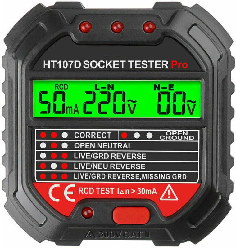 Mumu - Schutzleitertester für Steckdosentester, Steckdosenphase (EU-Verordnung HT107D)