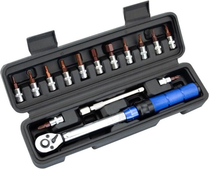 1/4in 2-24Nm Drehmoment Spanner Einstellbare Wrench Fahrrad Reparatur Tool Kit Set Bike Hand