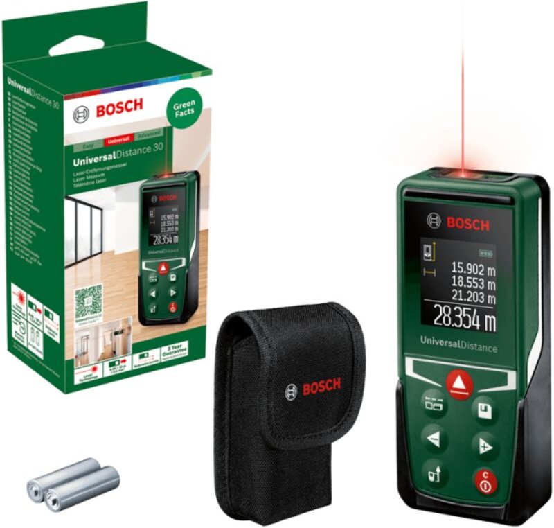 Bosch - diy UniversalDistance 30 Digitaler Laser-Entfernungsmesser (0603672503)