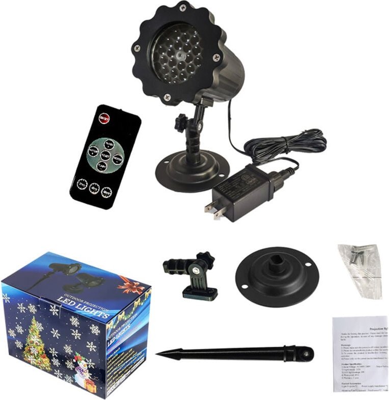 Weihnachts-LED-Projektor für den Außenbereich, wasserdichter Projektor mit Fernbedienung, Weihnachts- und Halloween-Deko...