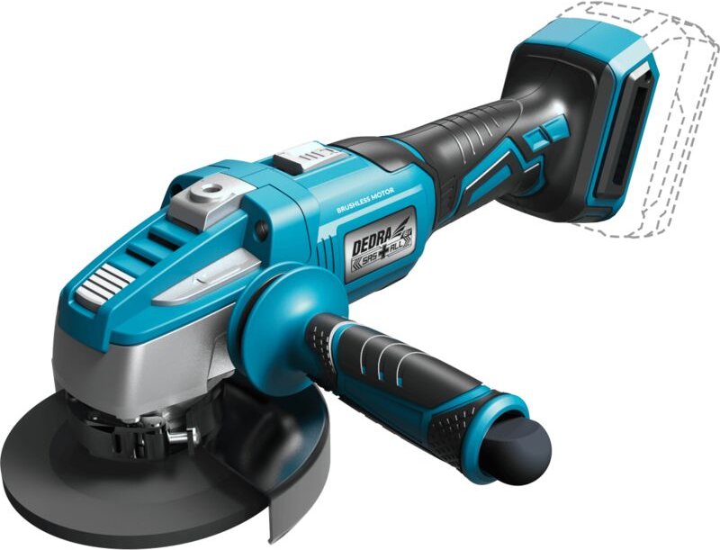 DEDRA 18V 125mm Winkelschleifer - Bürstenlos, Effizient