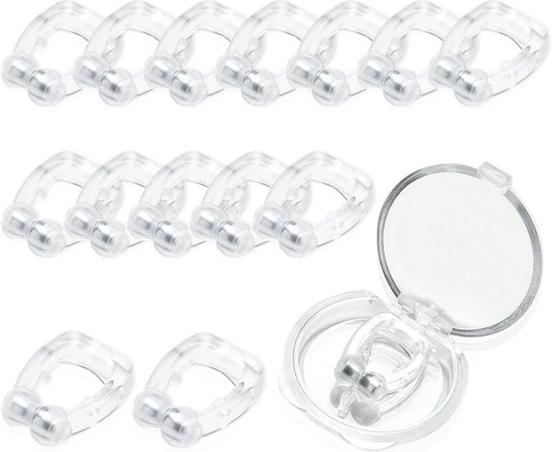 15 magnetische Anti-Schnarch-Nasenclips, Anti-Schnarch-Nasenclips, Anti-Schnarch-Gerät, magnetisch, gegen Schnarchen, ve...