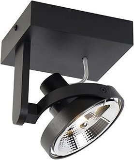 Moderner Deckenspot schwarz verstellbar GU10 111mm - Master